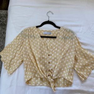 Faithfull the brand polka dot top